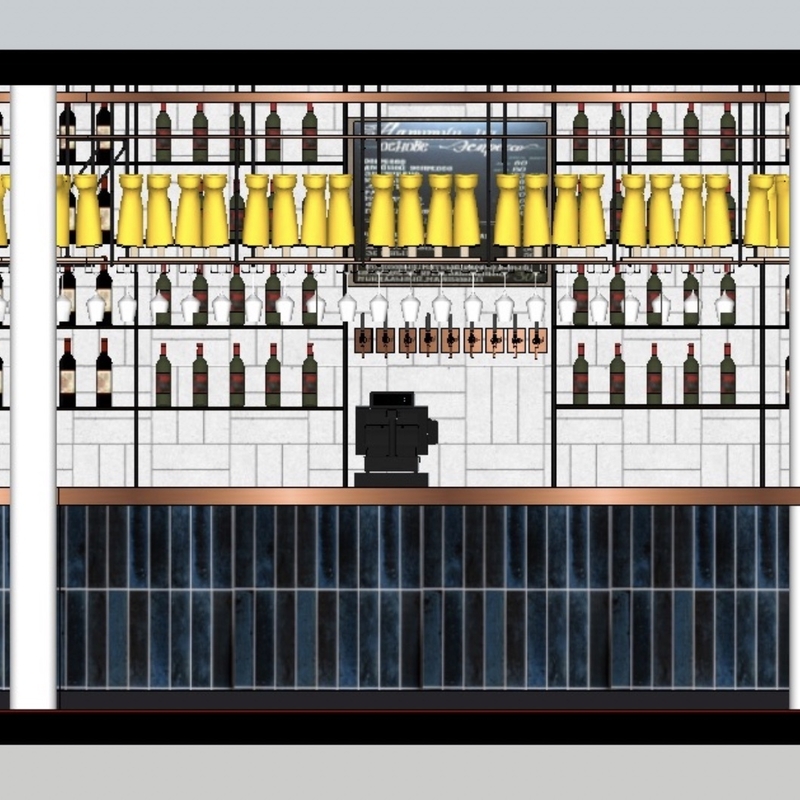 RNLI bar 2D render