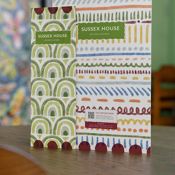 Sussex house menus