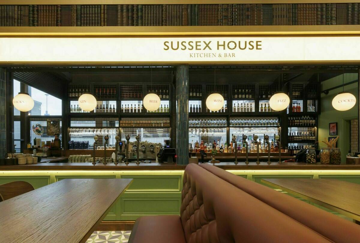 Sussex house bar landscape