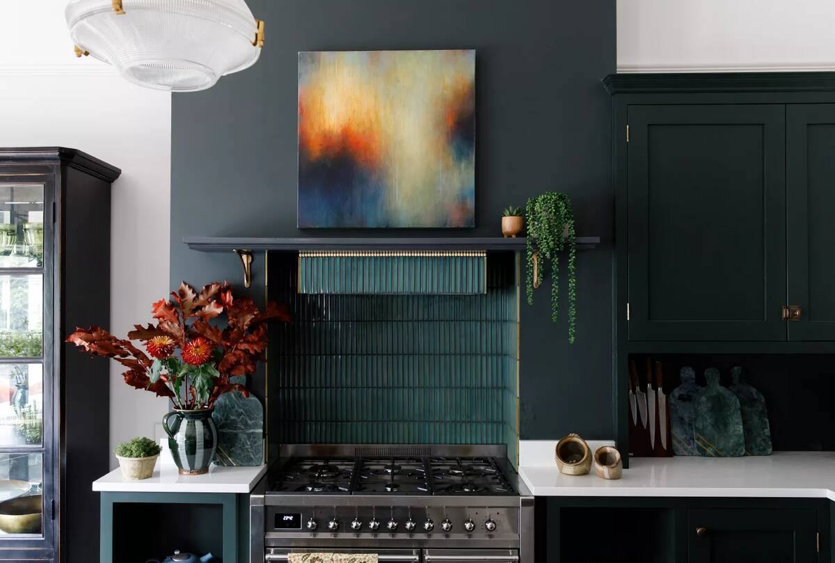 Dark Green Kitchen