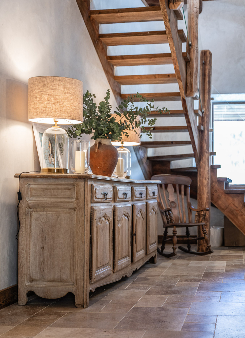 Ski Chalet Entrance Staircase Details